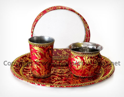 Karwa Chauth Pooja Thaal