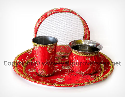 Karwa Chauth Pooja Thaal